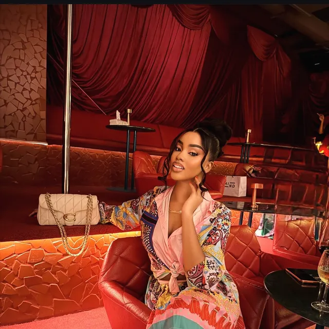 The red room, dressed for the night